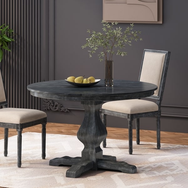 slide 2 of 25, Alamosa Circular Dining Table by Christopher Knight Home Grey