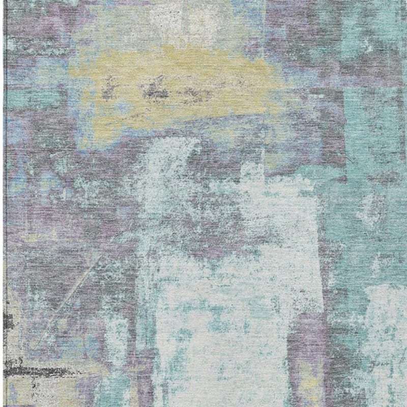 HomeRoots Abstract Transitional Rectangle Outdoor Rug