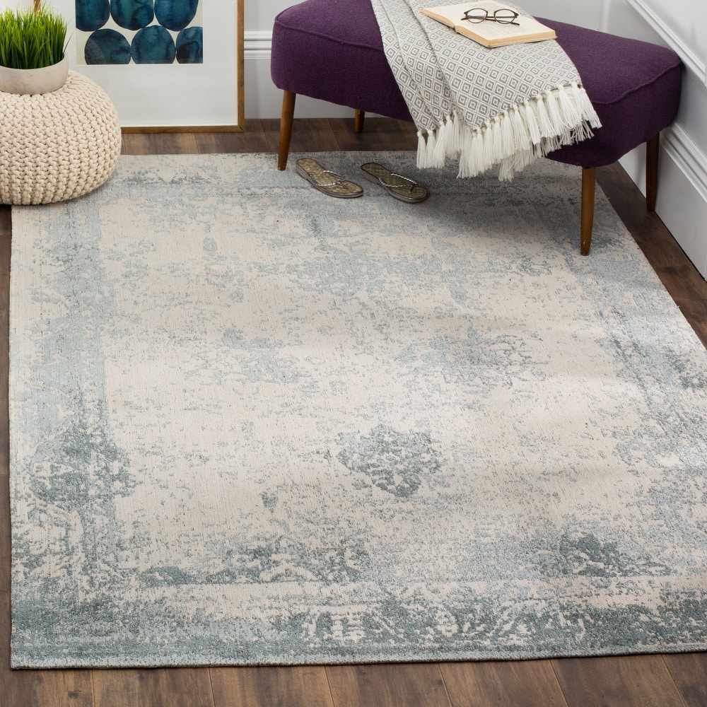 SAFAVIEH Classic Vintage Boho Mientje Distressed Oriental Cotton Rug