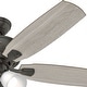 preview thumbnail 4 of 17, Hunter 52' Amberlin Ceiling Fan with LED Light Kit, Pull Chains - Farmhouse, Transitional, Rustic