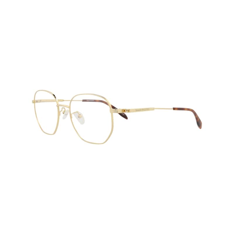 Alexander McQueen Round-Frame Metal Optical Frames