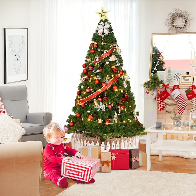 5'/6'/7'/8' Green Artificial PVC Christmas Tree with Stand
