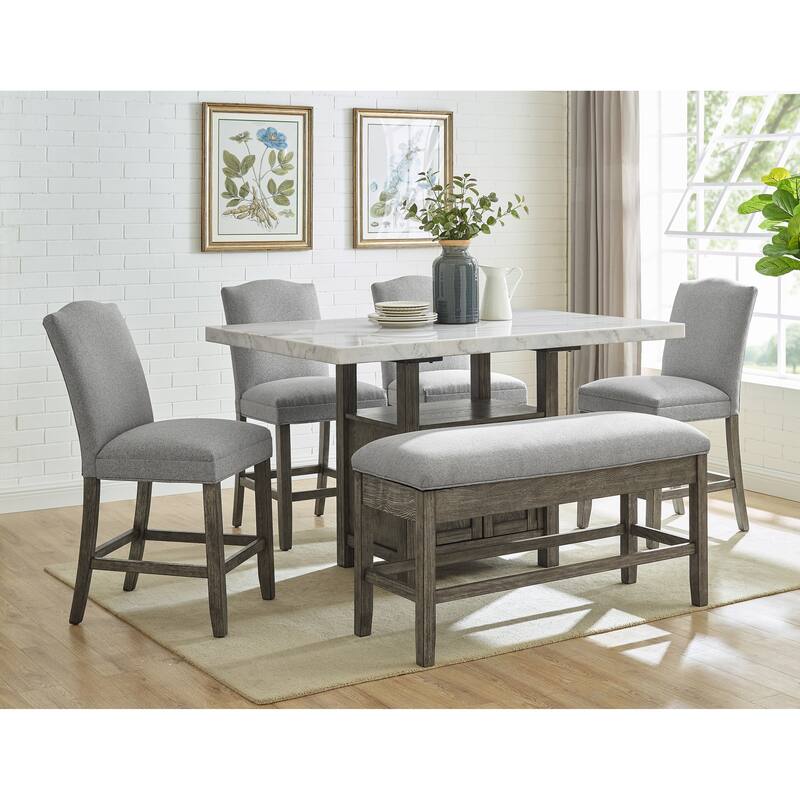 Steve Silver Garfield 6-Piece Counter Height Dining Set