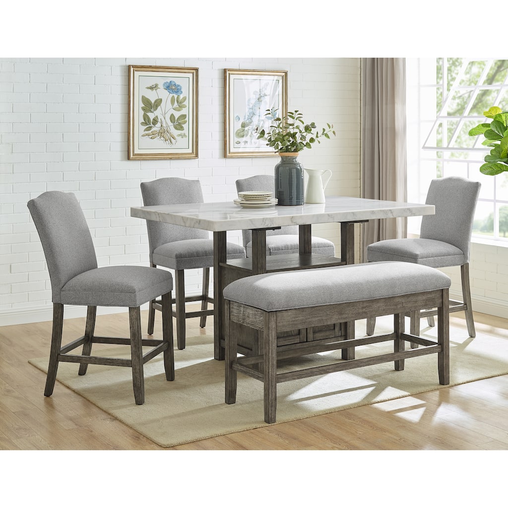 Steve Silver Garfield 6-Piece Counter Height Dining Set