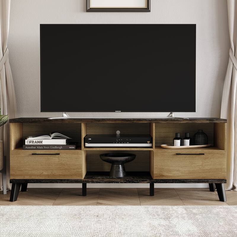 Emersyn TV Stand - Oak Wood