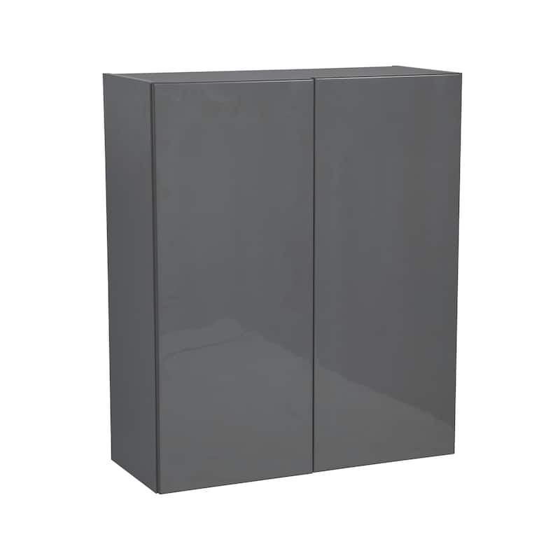 30" x 36" Wall Cabinet-Double Door-Grey - 30 x 36 x 12 - Grey