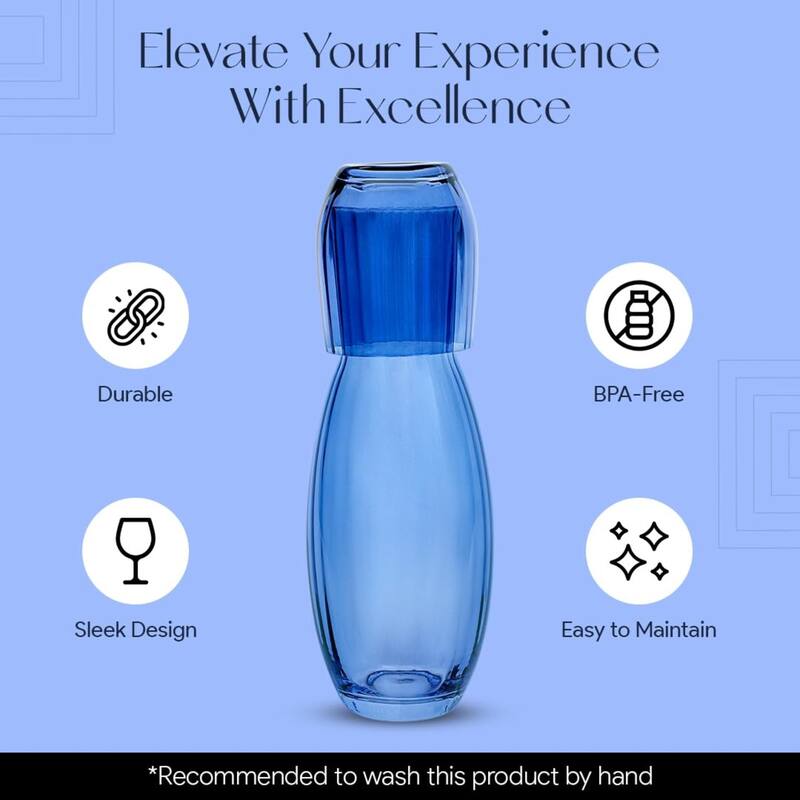 American Atelier Bedside Water Carafe with Tumbler Cup - 40 Oz