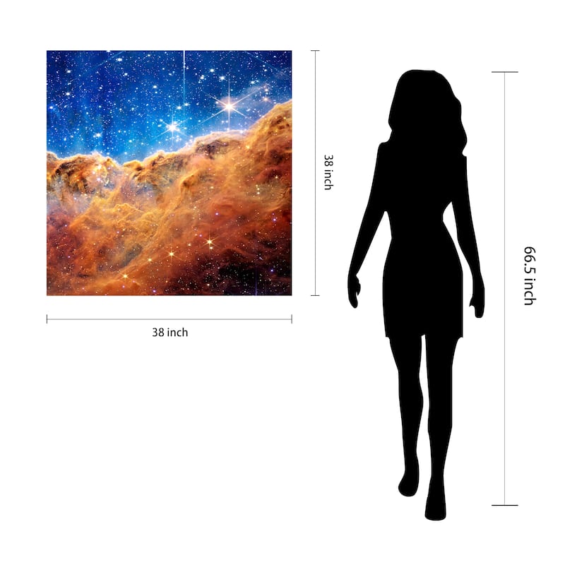 Empire Art Direct Carina Nebula I Printed Tempered Glass Wall Art - Multi-Color