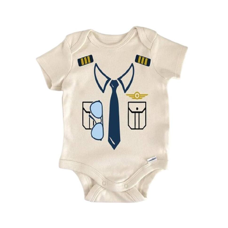Pilot Copilot Airplane Travel - Baby Boy Girl Clothes Infant Bodysuit Funny Cute