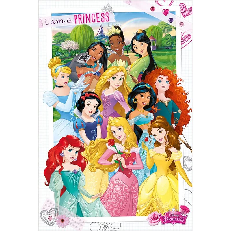 Disney - I Am A Princess Art Poster - 24 x 36 Inch