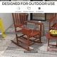 preview thumbnail 3 of 23, Outsunny Wooden Rocking Chair Set w/ Foldable Side Table, Outdoor Rocker Chairs