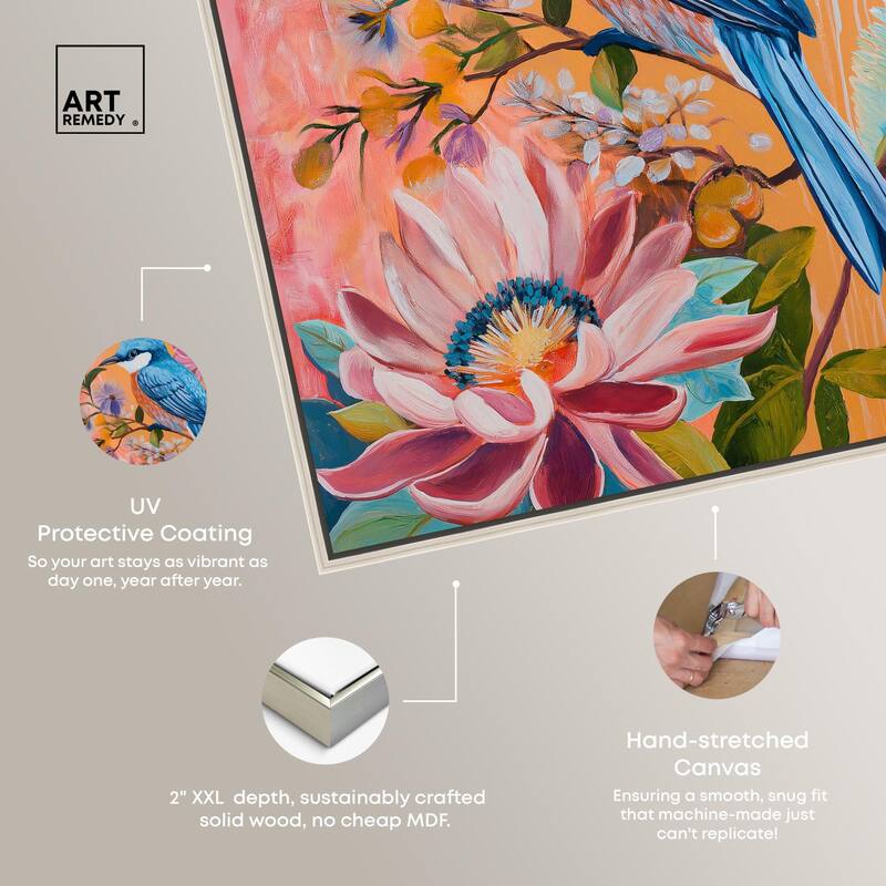 Spring Bird Canvas by Art Remedy