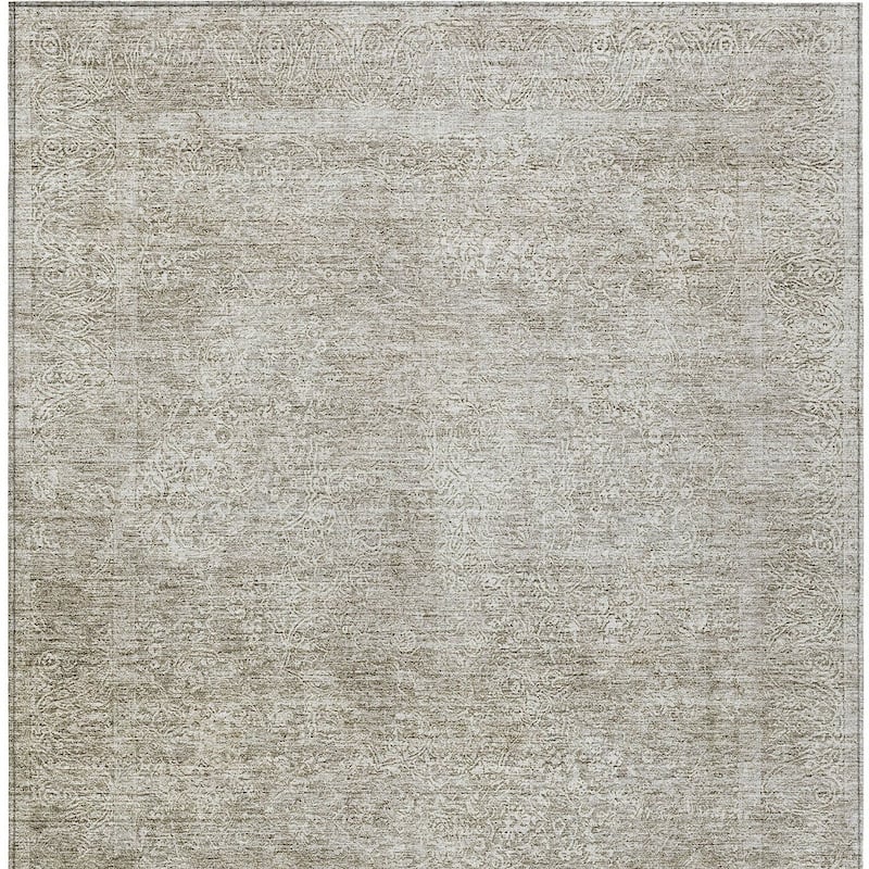 HomeRoots Floral Traditional Rectangle Outdoor Rug