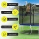 preview thumbnail 7 of 8, Gymax 16FT Trampoline Safety Net Replacement Protection Enclosure Net