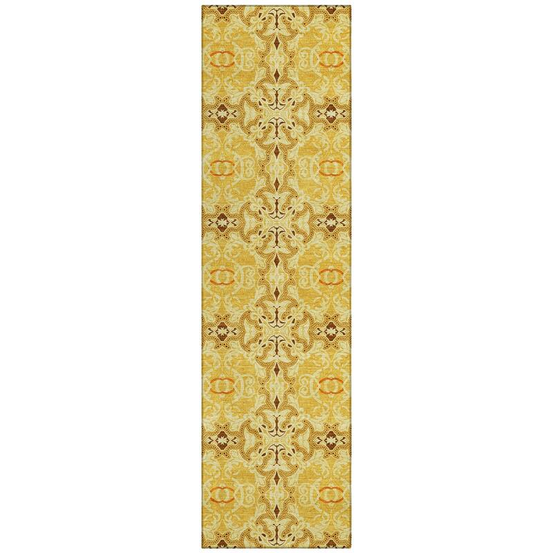 Machine Washable Indoor/ Outdoor Chantille Traditional Medallions Rug