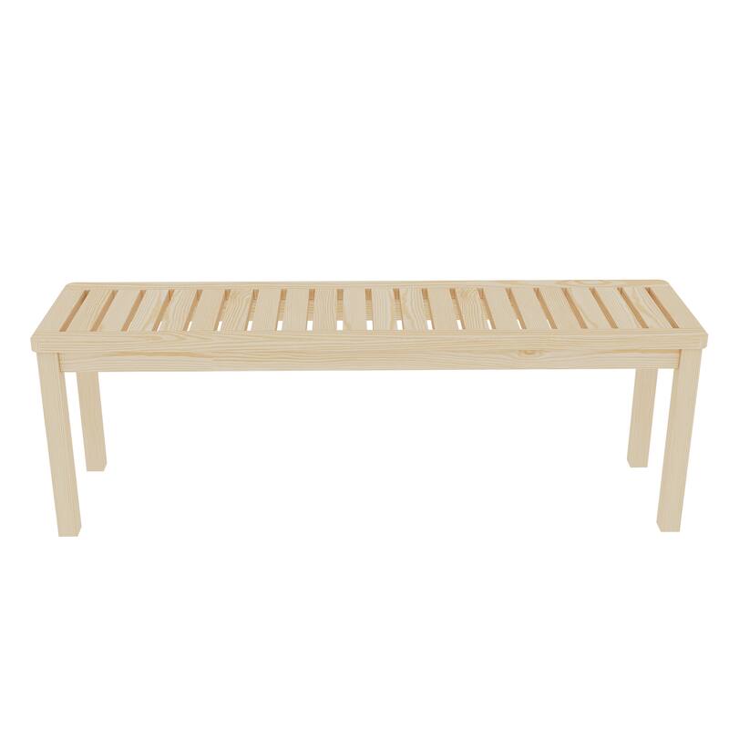 52＂Shoe Bench Solid Wood bedroom Bench Modern Design for Entryway, Hallway, Living Room, Closet, Front Door Entrance, Foyer