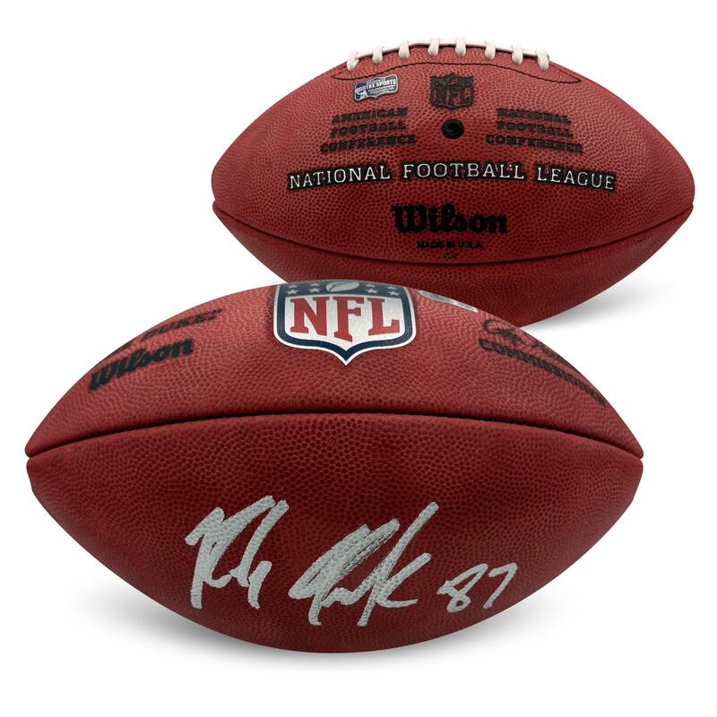 Rob Gronkowski Autographed NFL Duke Authentic Game Signed Football Beckett Certified COA - 8' x 11'