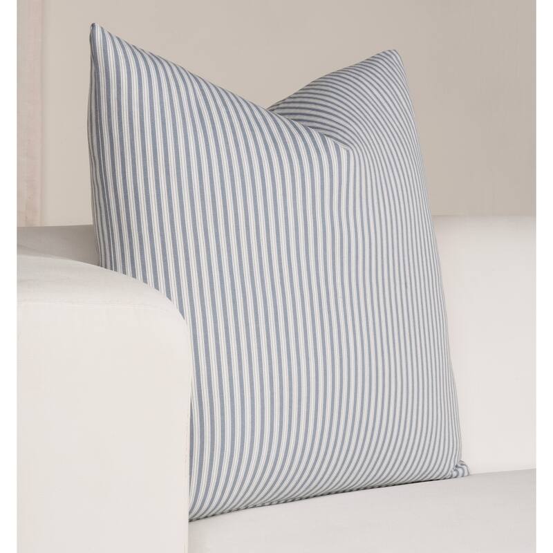 Magnolia Polo Stripe Washed Cotton Accent Pillow