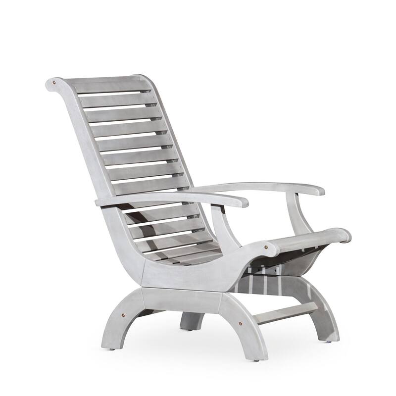 Eucalyptus Plantation Chair for Outdoor Relaxation and Style - Silver+Grey