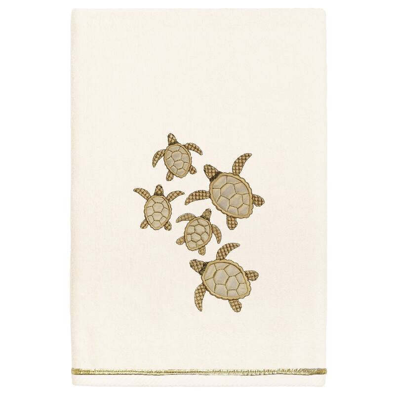 Authentic Hotel and Spa Turkish Cotton Tortuga 3PC Embellished Towel Set