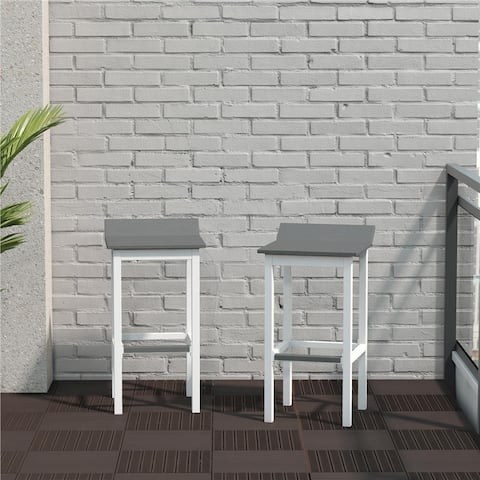 CosmoLiving by Cosmopolitan Ariesa Collection Outdoor Bar Stools Set of 2