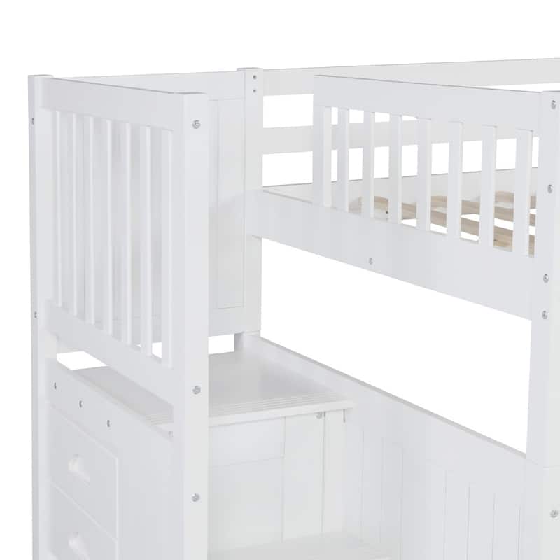 Full over Full Bunk Bed with Twin Size Trundle