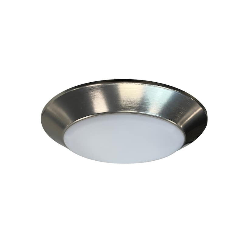 Nora Lighting NLOPAC-R6TW Opal 8" Wide LED Flush Mount Bowl Ceiling