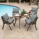 preview thumbnail 41 of 46, Arden Selections Leala Texture 21-inch Square Patio Chair Cushion Set