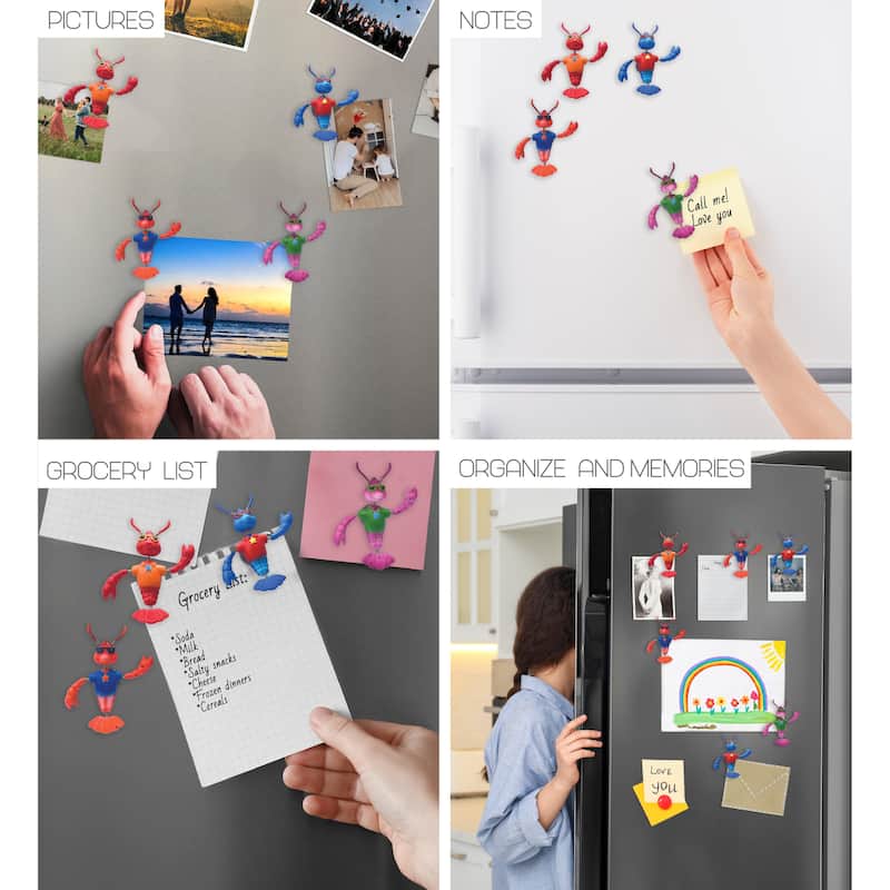 CoTa Global Cool Lobster Refrigerator Bobble Magnets Set of 4