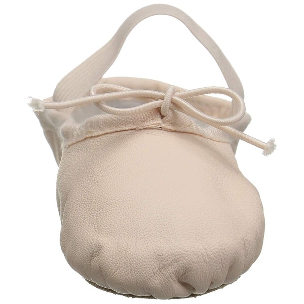 Kids Bloch Girls Dansoft Leather Bungee Ballet Flats