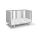 preview thumbnail 6 of 7, HomeRoots Light Gray Solid and Manufactured Wood Standard Three In One Convertible Crib - 54