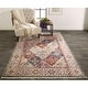 preview thumbnail 2 of 4, Tessina Distressed Ornamental Rug, Rust/Red, Area Rug