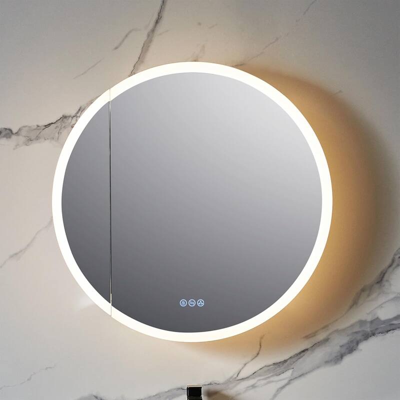 Blossom 32 Inch Round LED Medicine Cabinet - R32 L