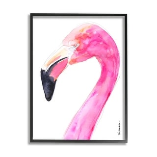 Stupell Simple Flamingo Bird Framed Giclee Art Design by Kendra ...