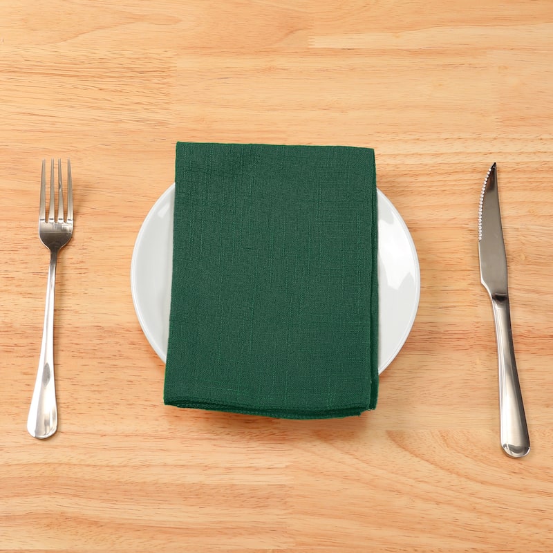 Gauze Cloth Napkins 12 Pack Soft Cotton Wedding Decor Dinner Napkins - 17x17 Inch