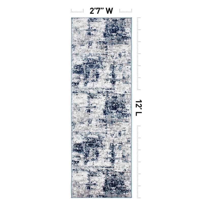 World Rug Gallery Distressed Abstract Area Rug