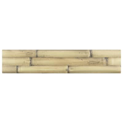 Merola Tile Bamboo Albufera Beige 4" x 19-3/4" Fluted Ceramic Wall Tile