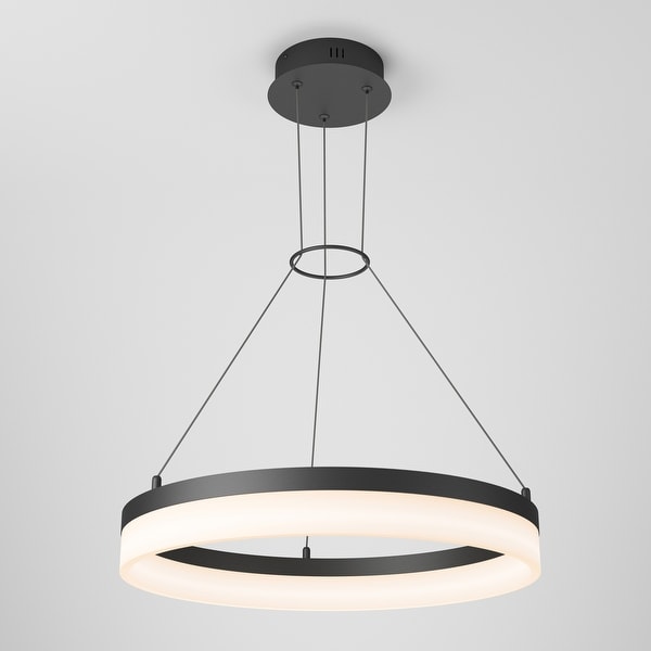 Artika Optical Ring LED Pendant Multiple CCT, Black - On Artika Optical Ring LED Pendant Multiple CCT, Black - On