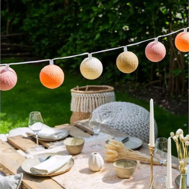 Outdoor String Lights- 20 Lights- Blanco Extension Kit -ST