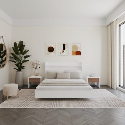 Harper 4-Piece Floating Platform Bedroom Set