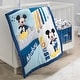 preview thumbnail 9 of 7, Lambs & Ivy Disney Baby Forever Mickey Mouse 3-Piece Blue Crib Bedding Set