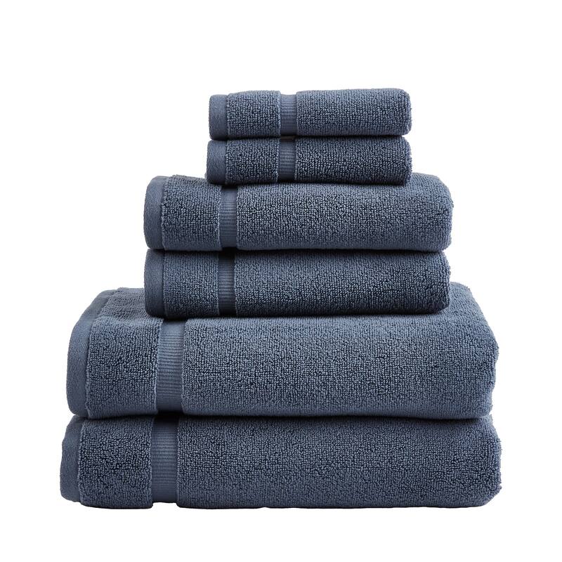 Splendid Supersoft 6-Piece Towel Set - Washed Blue