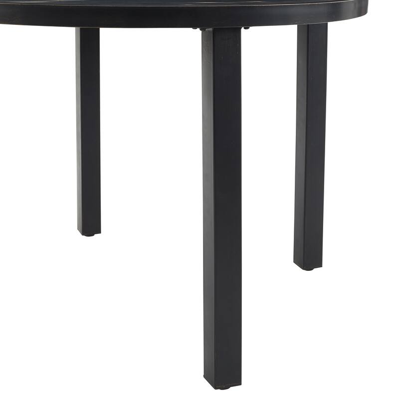 Crosley Kaplan 5Pc Outdoor Metal Round Dining Set- Table & 4 Chairs
