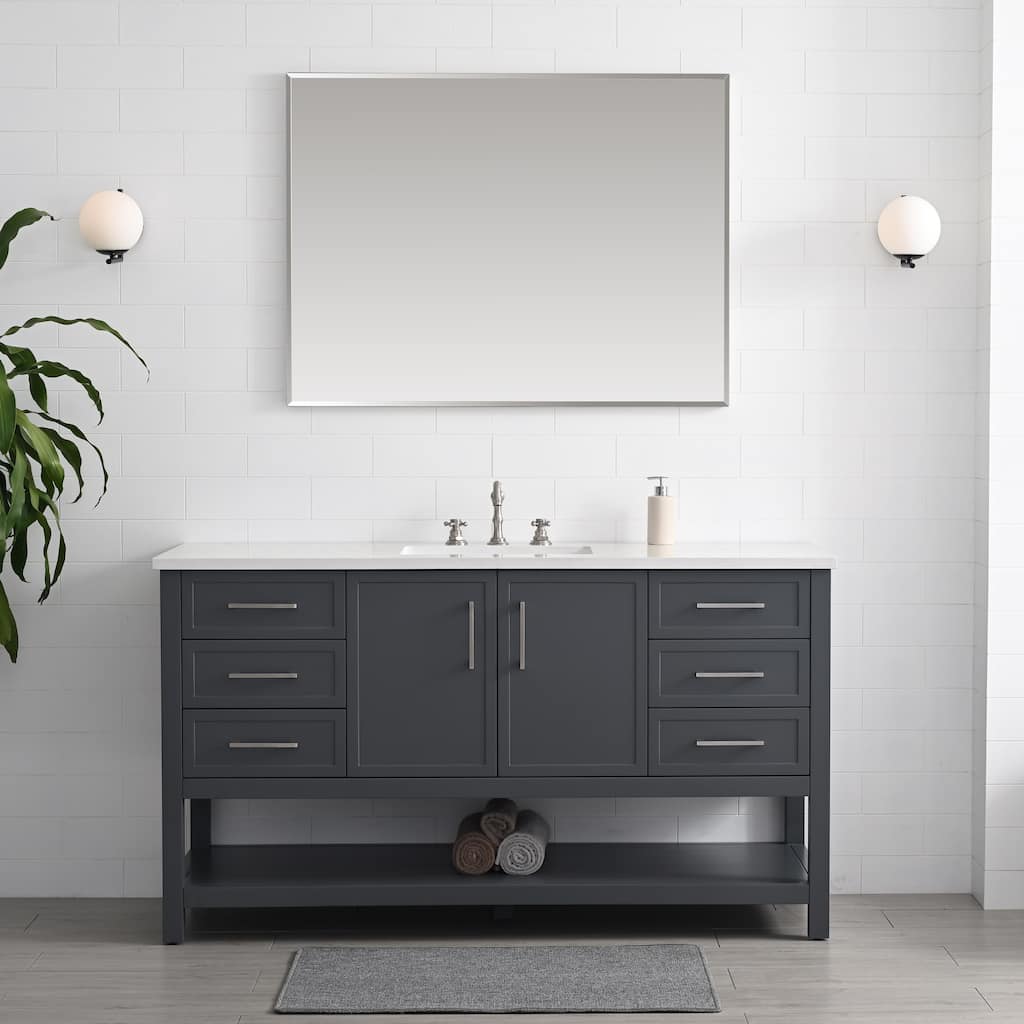 Sudio Design Arlo 60" Single Bathroom Vanity - 60" Single Sink