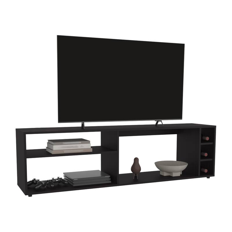 Tv Stand With Modern and minimalist design,6 Shelves, 60" TV Capacity,FSC Certified CPSIA Compliant