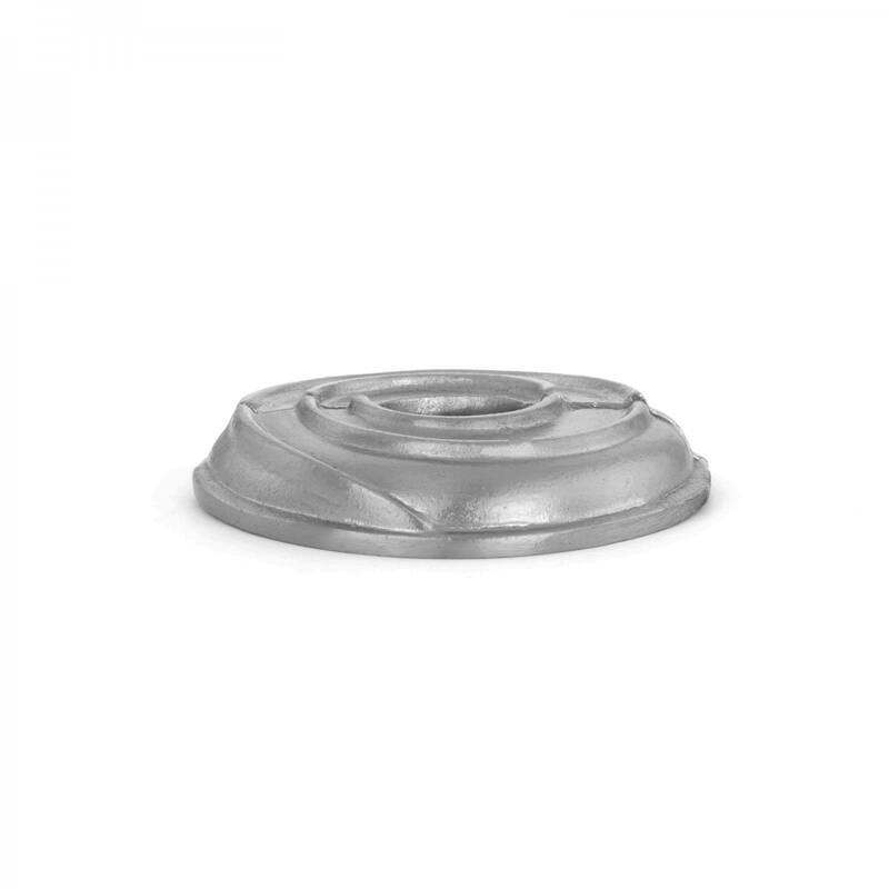 Satin Finish Radiator Flange Spiral 1/2" (IPS) Pipe Flange: 7/8" I D; 3-1/8" O D Renovators Supply