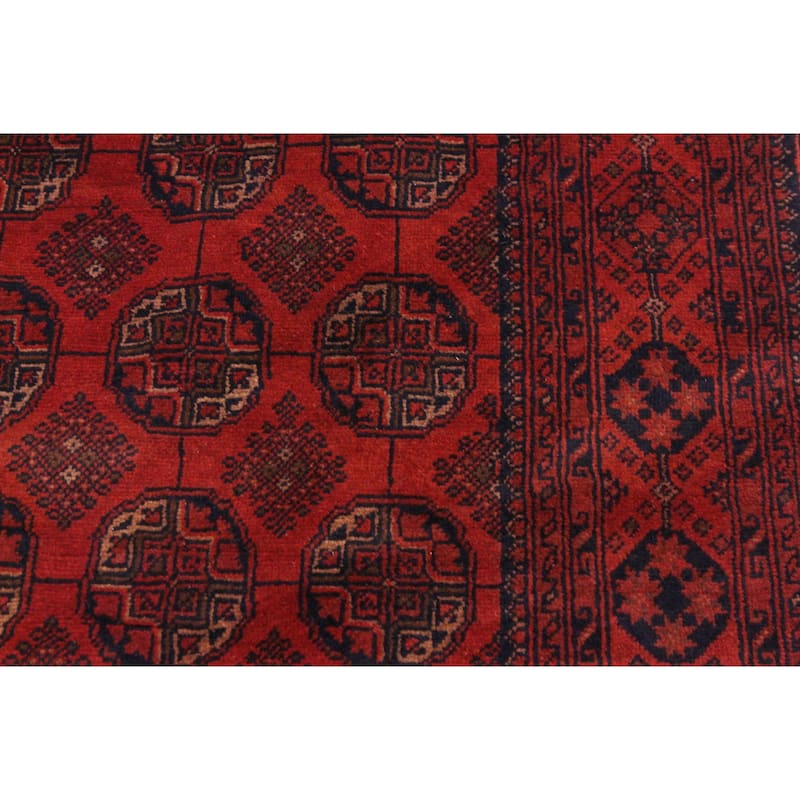 Vintage Biljik Khal Mohammadi Colin Red/Black Rug - 4'2'' x 6'6''