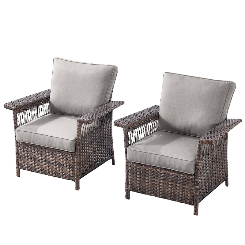 Gymojoy Patio Chairs Ottomans Table set of 5