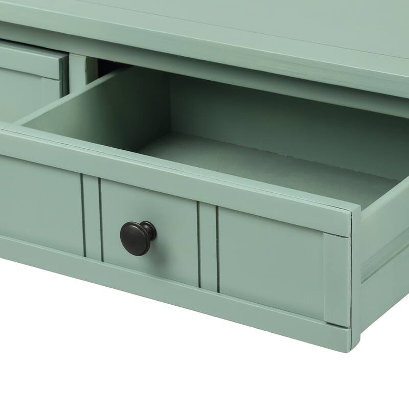 Traditional Design with Two Drawers and Bottom Shelf