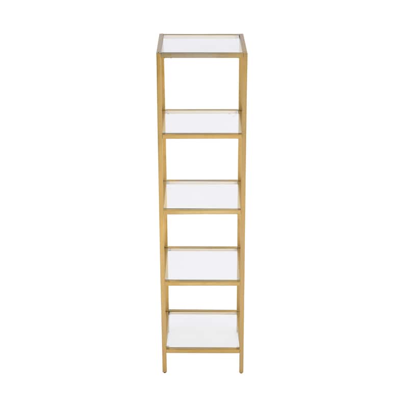 Pierre 16"X65"X14" Freestanding Linen Cabinet In Brushed Gold